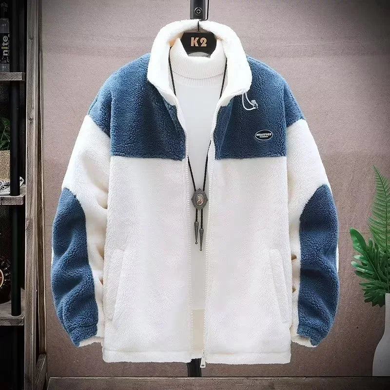 Winter Jackets New Men's Winter Sherpa Lined Jacket Heavy Duty Thermal Warm Fleece Coat Windproof Outdoor Work Jacket Hooded