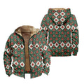 Winter Holiday Daily Wear Christmas Bells Warm Jackets Hooded Coats Print Plush Thick Hunting Farmer Windproof  Unisex Outerwear