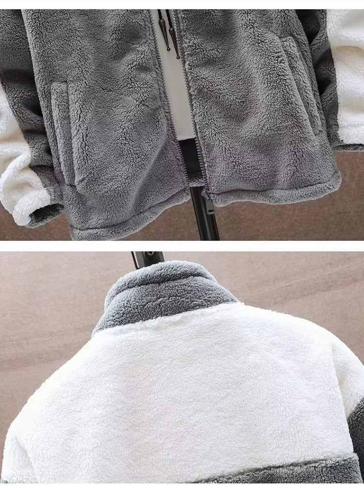 Winter Jackets New Men's Winter Sherpa Lined Jacket Heavy Duty Thermal Warm Fleece Coat Windproof Outdoor Work Jacket Hooded